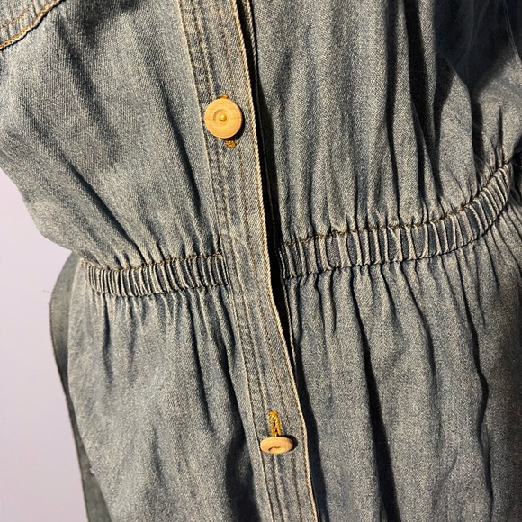 D. Frank Vintage Denim & Western Button Up Dress Sz 12 - Picture 9 of 10